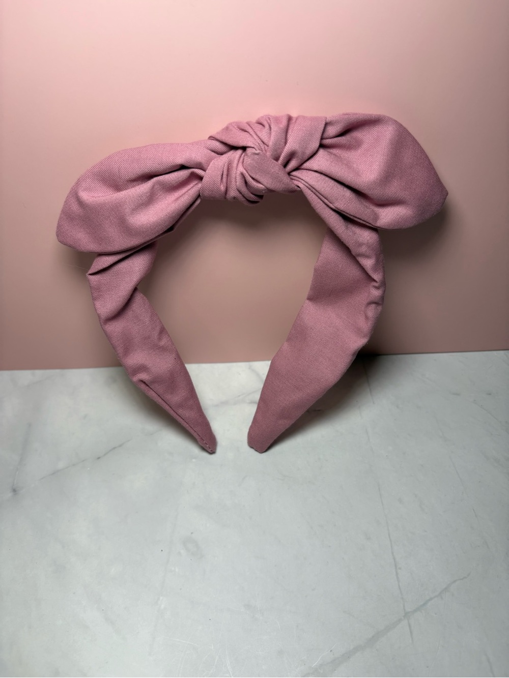 💗 Mauve Pink Bow Headband
